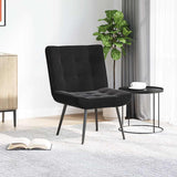 Relaxing Chair Black 64x74x84 cm Velvet - Side View