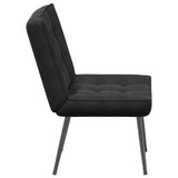 Relaxing Chair Black 64x74x84 cm Velvet - 45-Degree Angle