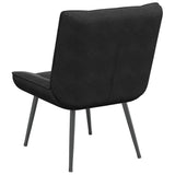 Relaxing Chair Black 64x74x84 cm Velvet - Rear View