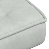 Relaxing Chair with Stool Light Grey Velvet - Extra Image