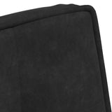 Relaxing Chair with Stool Black Velvet