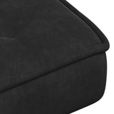 Relaxing Chair with Stool Black Velvet - Extra Image