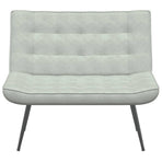 Bench Light Grey 110x74x84 cm Velvet