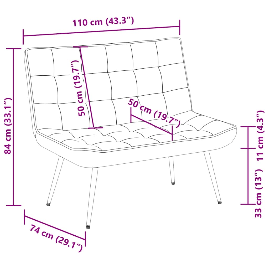 Bench Light Grey 110x74x84 cm Velvet