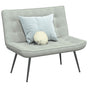 Bench Light Grey 110x74x84 cm Velvet