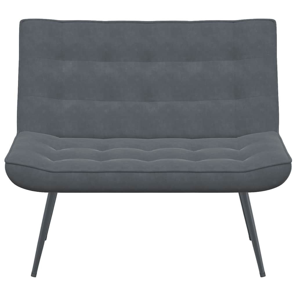 Bench Dark Grey 110x74x84 cm Velvet