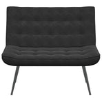 Bench Black 110x74x84 cm Velvet