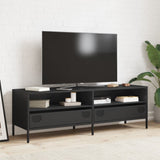 TV Cabinet Black 135x39x43.5 cm Cold-rolled Steel - Side View