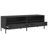 TV Cabinet Black 135x39x43.5 cm Cold-rolled Steel - 45-Degree Angle