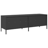 TV Cabinet Black 135x39x43.5 cm Cold-rolled Steel - Close-Up Angle
