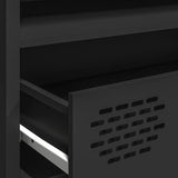 TV Cabinet Black 202x39x43.5 cm Cold-rolled Steel - Extra Image