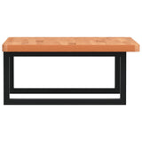 Basin Shelf Wall Mounted Steel and Solid Wood Beech - 45-Degree Angle