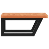 Basin Shelf Wall Mounted Steel and Solid Wood Beech - 45-Degree Angle