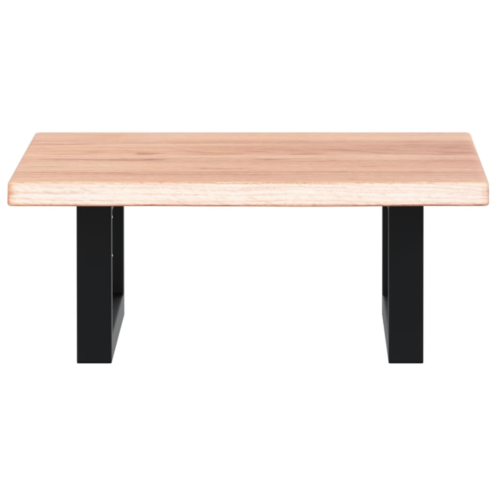 Basin Shelf Wall Mounted Steel and Solid Wood Oak