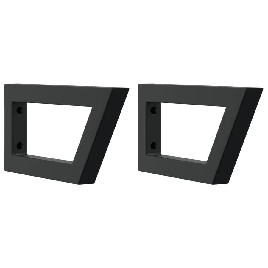 Basin Shelf Wall Mounted Steel and Solid Wood Oak