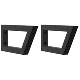 Basin Shelf Wall Mounted Steel and Solid Wood Oak - Close-Up Angle