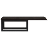 Basin Shelf Wall Mounted Steel and Solid Wood Oak - 45-Degree Angle