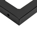Basin Shelf Wall Mounted Steel and Solid Wood Oak - Extra Image