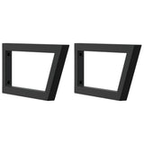 Basin Shelf Wall Mounted Steel and Solid Wood Oak - Close-Up Angle