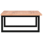 Basin Shelf Wall Mounted Steel and Solid Wood Oak
