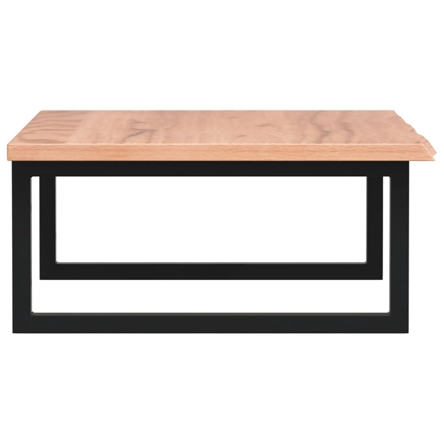 Basin Shelf Wall Mounted Steel and Solid Wood Oak