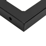 Basin Shelf Wall Mounted Steel and Solid Wood Oak - Extra Image