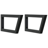 Basin Shelf Wall Mounted Steel and Solid Wood Oak - Close-Up Angle