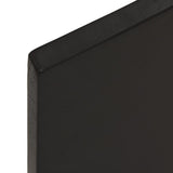 Basin Shelf Wall Mounted Steel and Solid Wood Oak - Extra Image