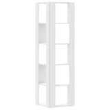 Corner Bookcase 5-Tier White 50x50x179 cm Engineered Wood