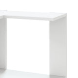 Corner Bookcase 5-Tier White 50x50x179 cm Engineered Wood - Close-Up Angle