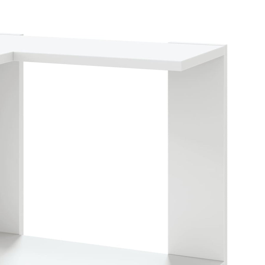 Corner Bookcase 5-Tier White 50x50x179 cm Engineered Wood