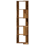 Corner Bookcase 5-Tier Old Wood 50x50x179 cm Engineered Wood