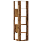 Corner Bookcase 5-Tier Old Wood 50x50x179 cm Engineered Wood