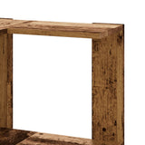 Corner Bookcase 5-Tier Old Wood 50x50x179 cm Engineered Wood - Close-Up Angle