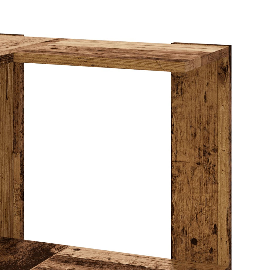 Corner Bookcase 5-Tier Old Wood 50x50x179 cm Engineered Wood