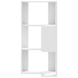 Corner Bookcase 3-Tier White 50x50x102 cm Engineered Wood - Top-Down View