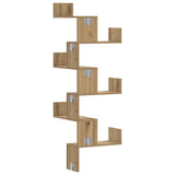 Wall Corner Shelf Artisian Oak 45x45x147 cm Engineered Wood