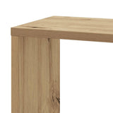 Wall Corner Shelf Artisian Oak 45x45x147 cm Engineered Wood - Close-Up Angle
