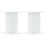 Speaker Stands 2 pcs White 30x30x40 cm Engineered Wood - Front View