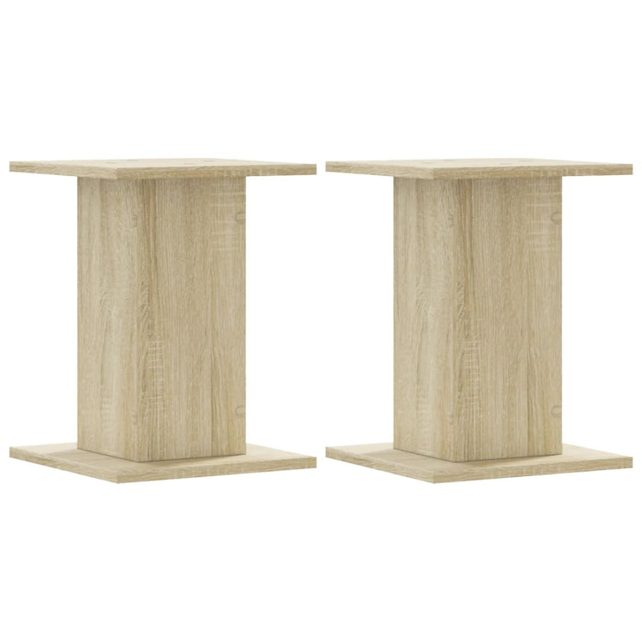 Speaker Stands 2 pcs Sonoma Oak 30x30x40 cm Engineered Wood