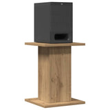 Speaker Stands 2 pcs Artisian Oak 30x30x40 cm Engineered Wood - Close-Up Angle