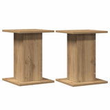 Speaker Stands 2 pcs Artisian Oak 30x30x40 cm Engineered Wood - Side View