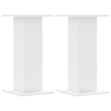 Speaker Stands 2 pcs White 30x30x60 cm Engineered Wood - Front View
