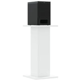 Speaker Stands 2 pcs White 30x30x60 cm Engineered Wood - Side View