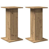 Speaker Stands 2 pcs Artisian Oak 30x30x60 cm Engineered Wood - Side View