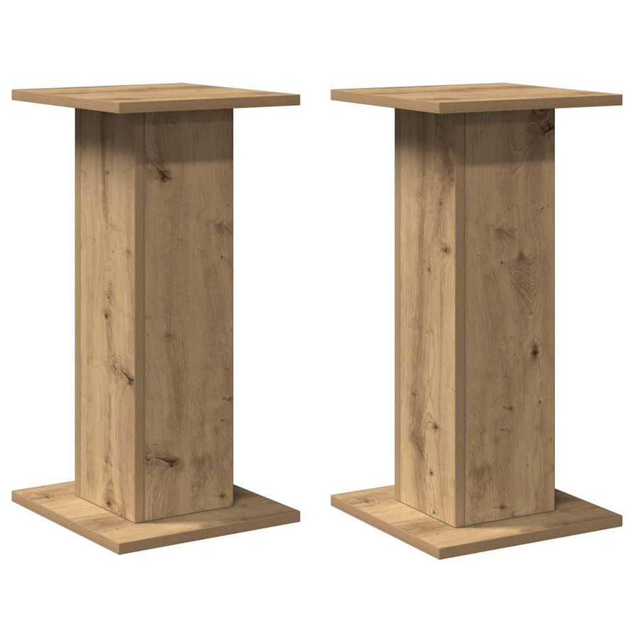 Speaker Stands 2 pcs Artisan Oak 30x30x60 cm Engineered Wood