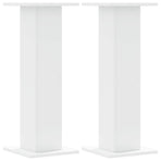Speaker Stands 2 pcs White 30x30x80 cm Engineered Wood