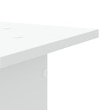 Speaker Stands 2 pcs White 30x30x80 cm Engineered Wood - Rear View