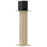 Speaker Stands 2 pcs Sonoma Oak 30x30x95 cm Engineered Wood - Close-Up Angle