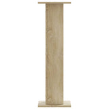 Speaker Stands 2 pcs Sonoma Oak 30x30x95 cm Engineered Wood - Side View
